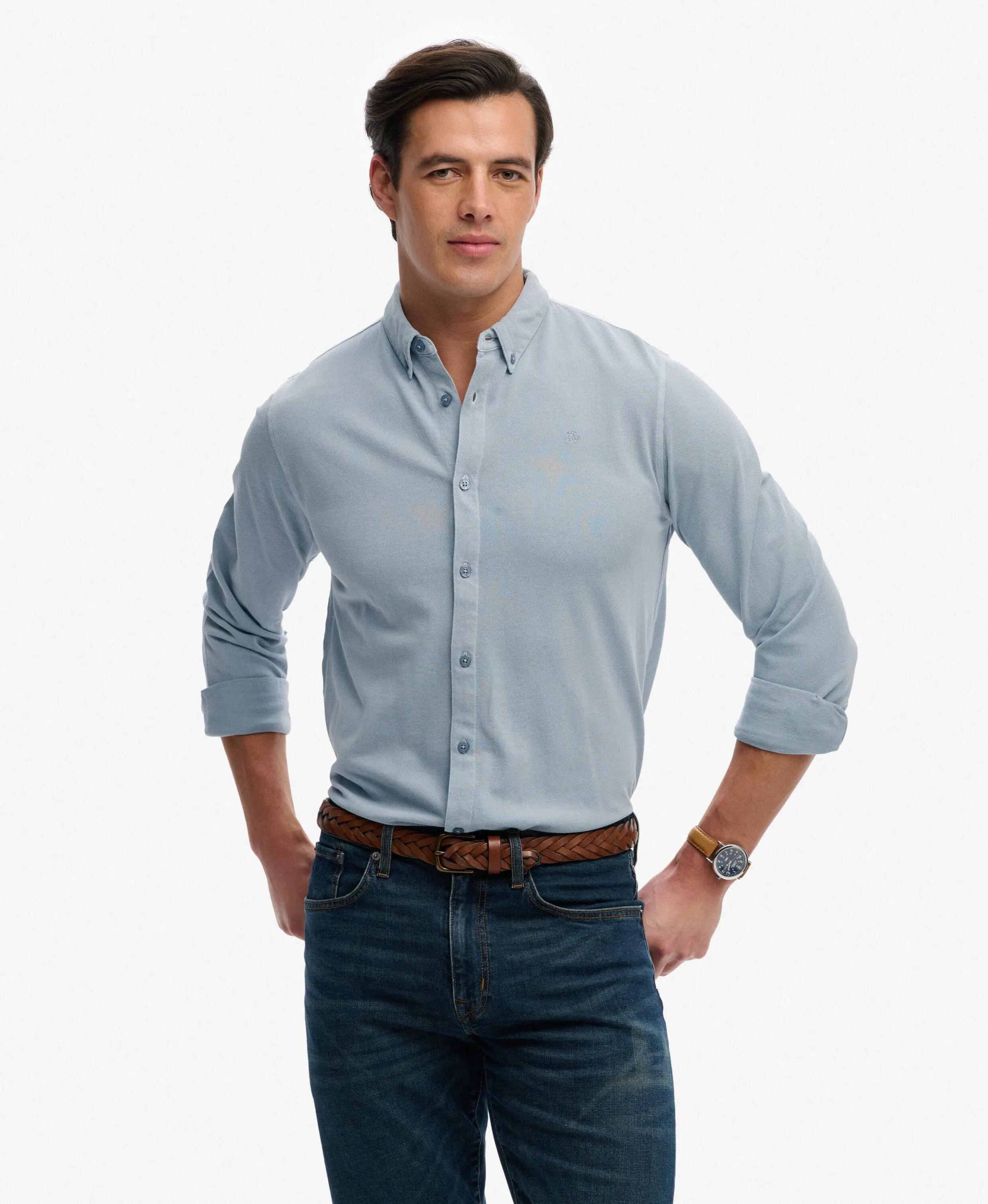 superdry Camicia Vintage Destroy Pique manica lunga 2/7