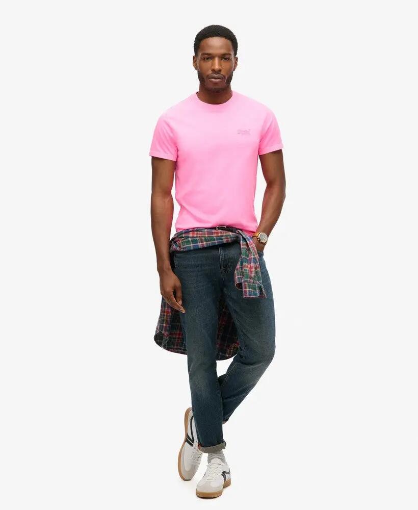 superdry Camiseta Essential Logo bordado neón de algodón 2/7