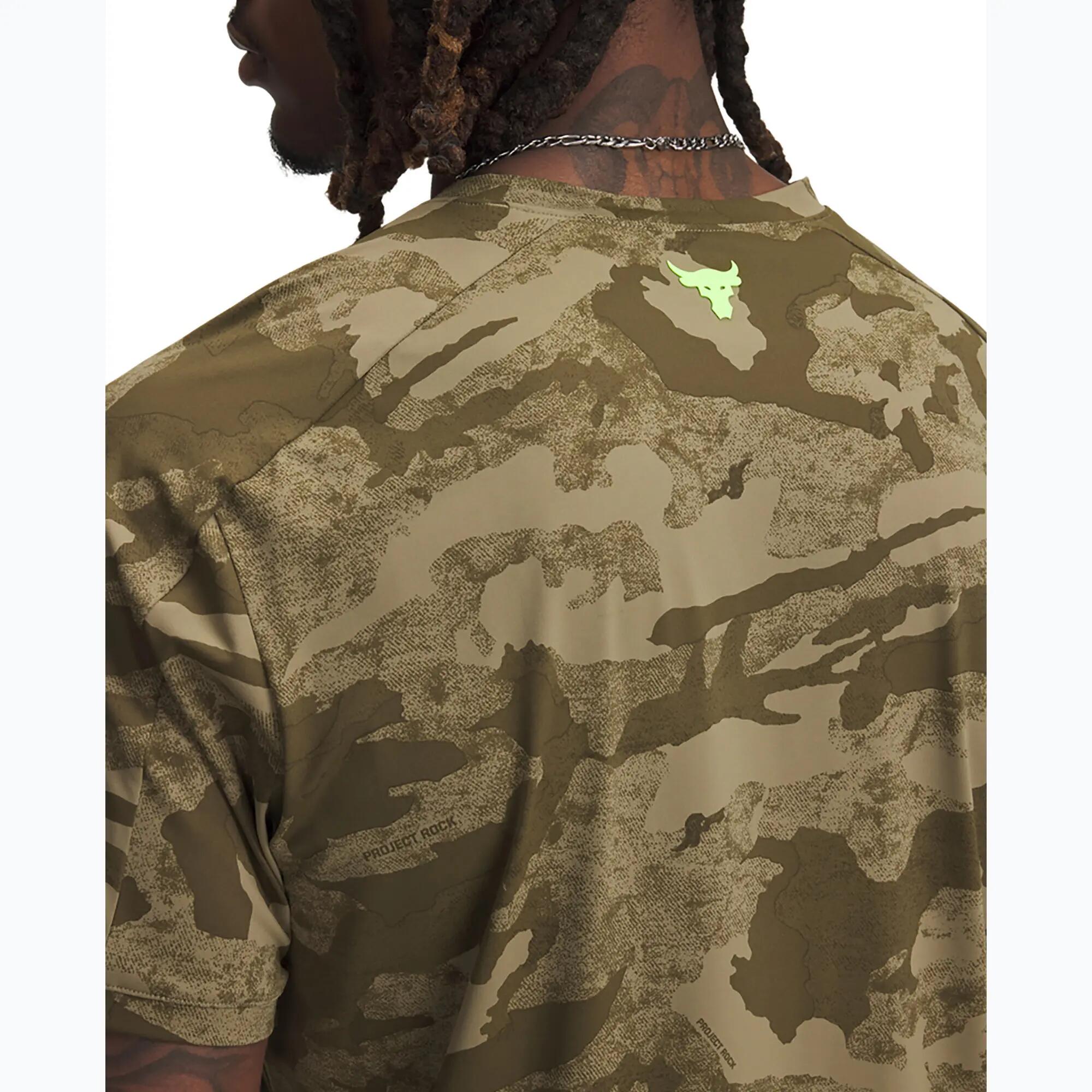 Camiseta de treino masculina Under Armour Project Rock Iso Chill SS 3/4