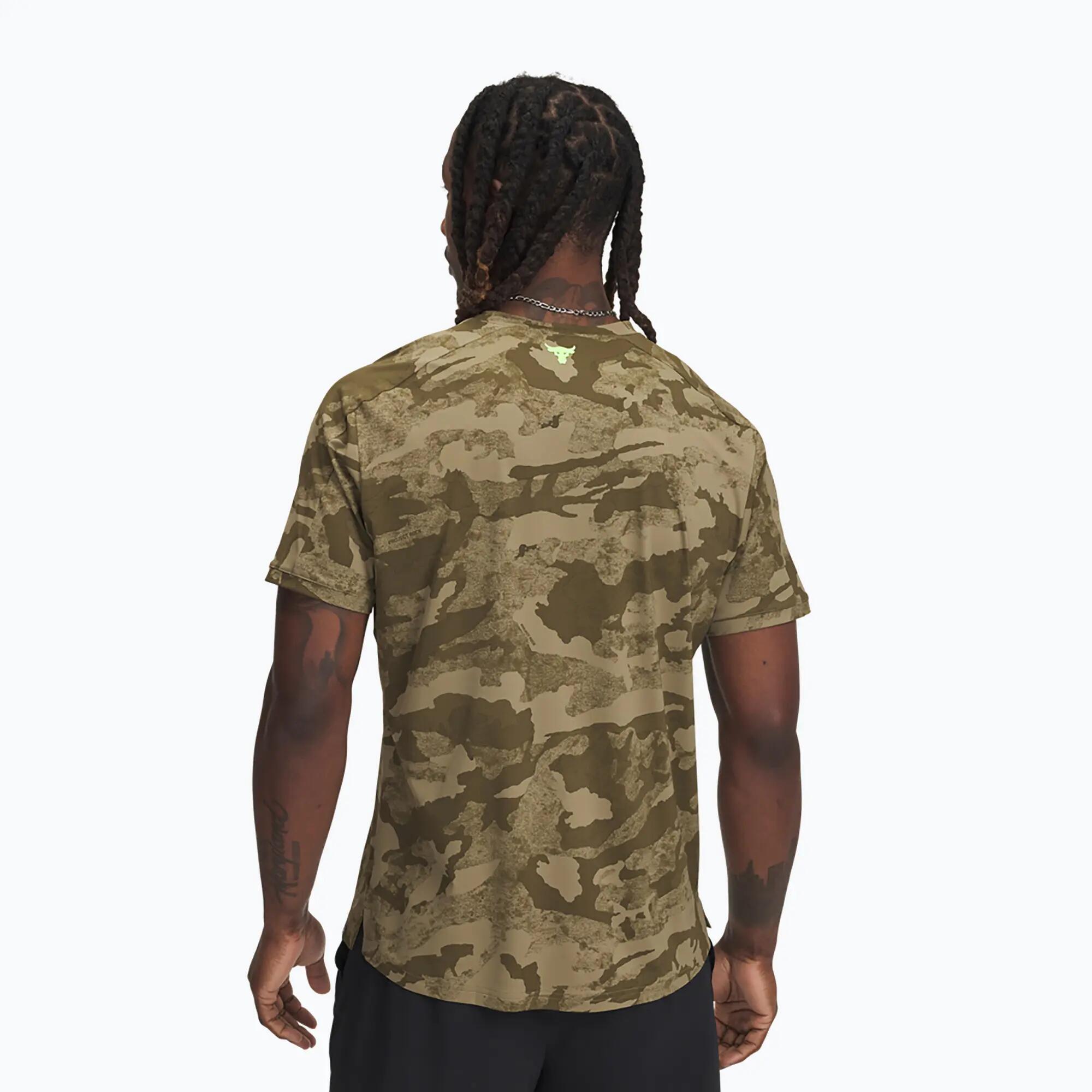 Camiseta de treino masculina Under Armour Project Rock Iso Chill SS 2/4