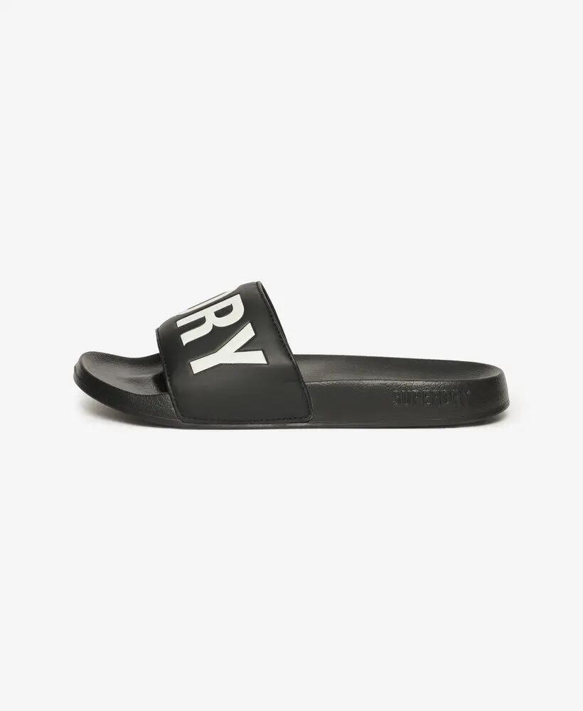 superdry Core Vegan Pool Slide preto/branco – chinelo vegan 4/7