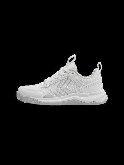 hummel POWER STABLE LC JR chaussure indoor blanche — confort sportif