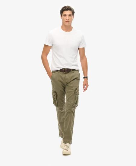superdry Core Cargo Pants — czarne spodnie cargo z bawełnianym stretchem