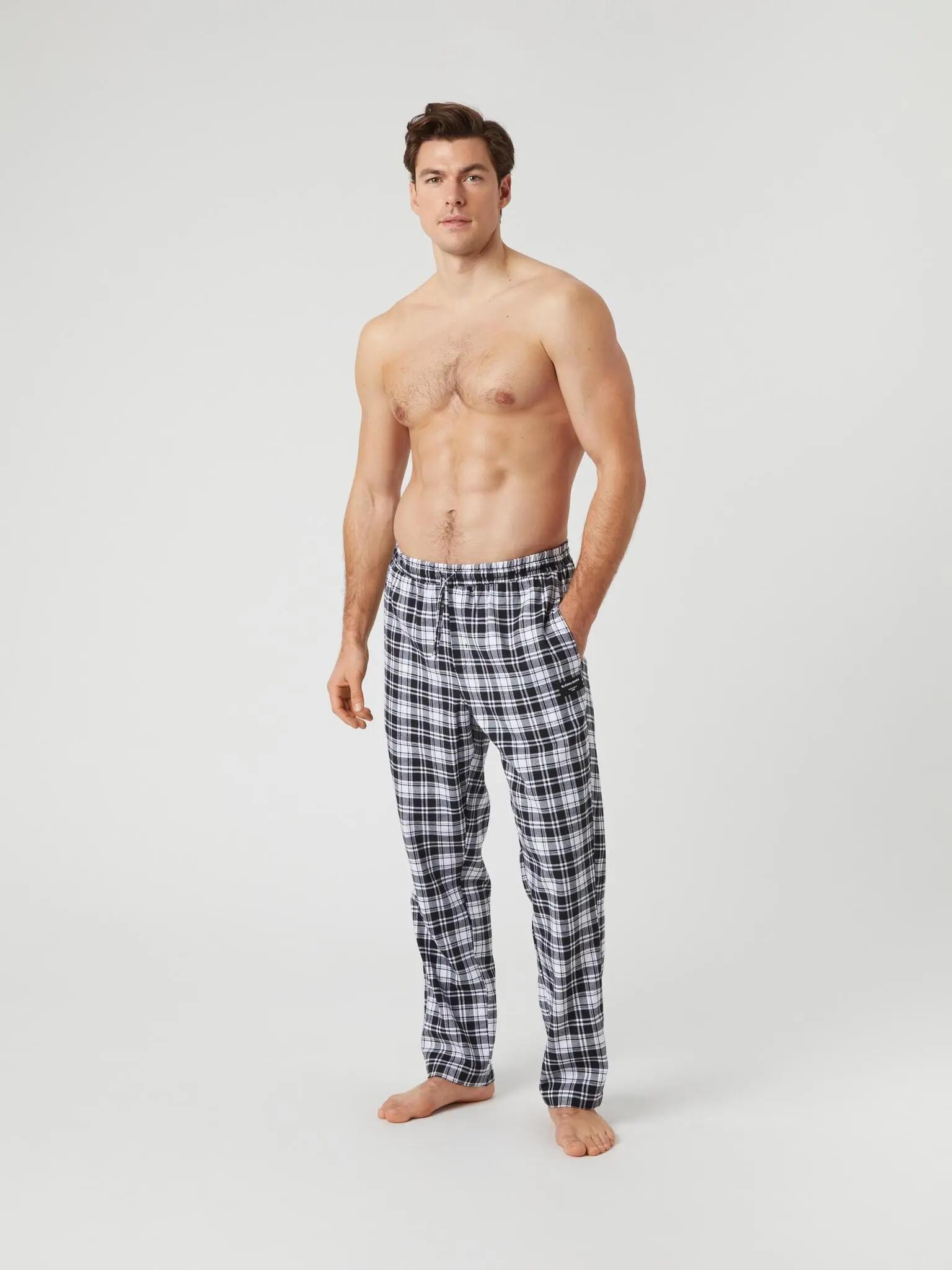 bjorn_borg CORE FLANNEL PYJAMA PANTS w BB DUO CHECK 1 3/4