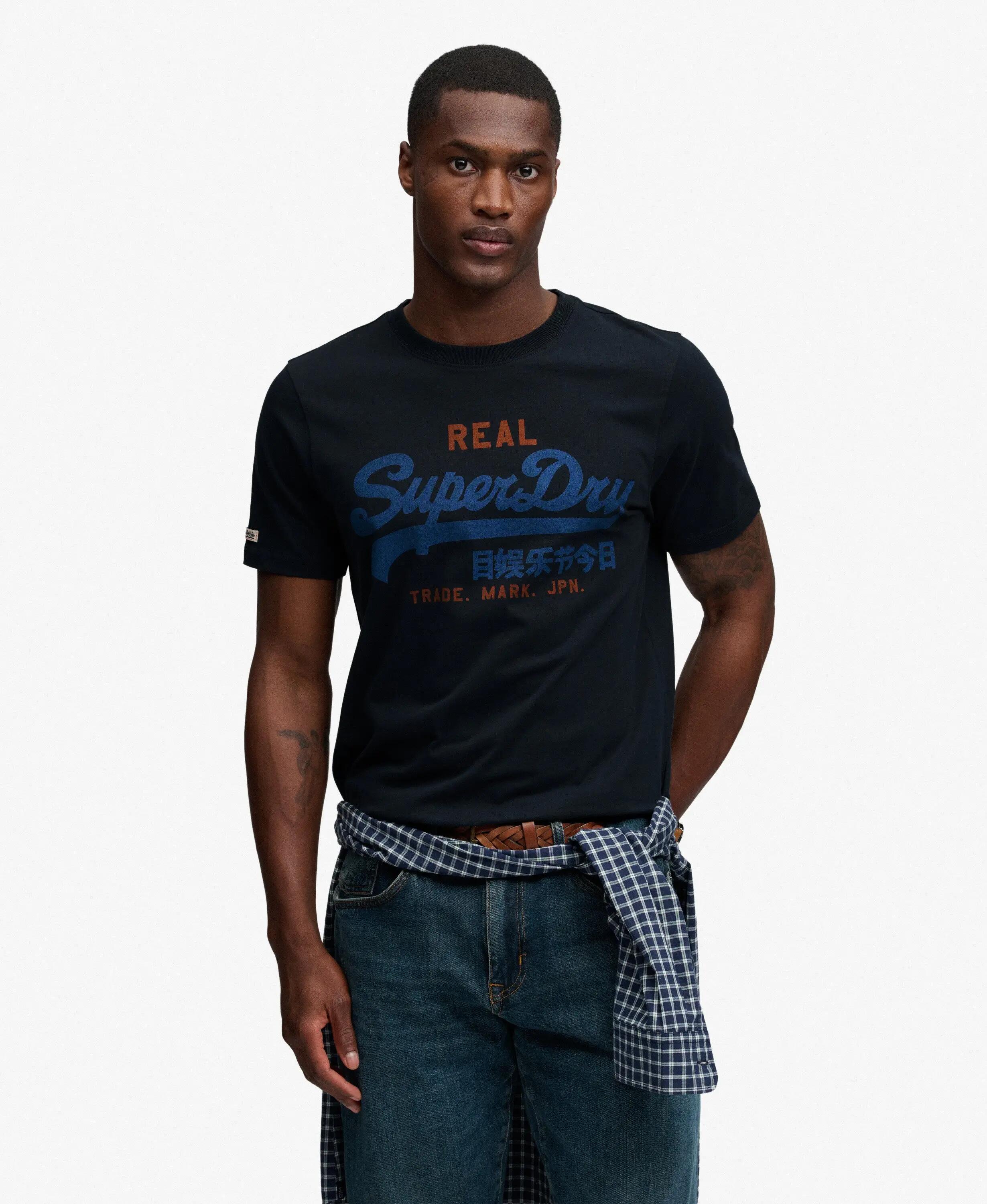 superdry T-shirt Vintage Logo Classic en coton bio 1/7