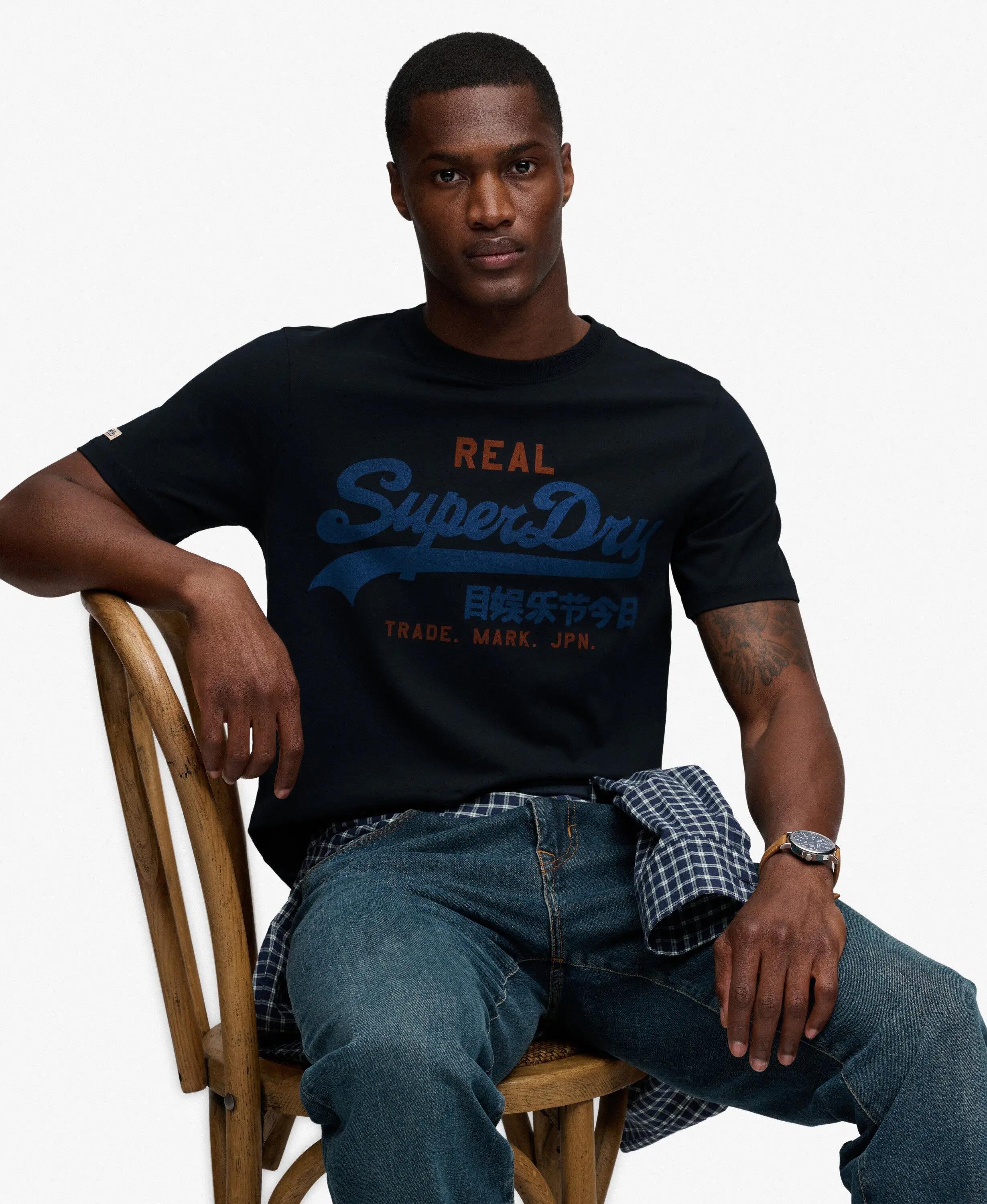 superdry T-shirt Vintage Logo Classic en coton bio 2/7