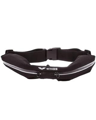 Verborgen heuptasje wings met elastische band black