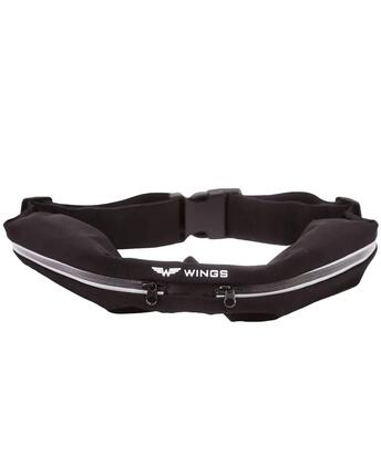 Sac banane cachée WINGS avec bande élastique BLACK