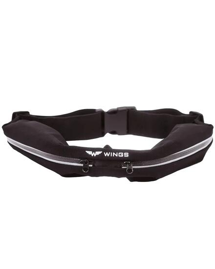 Sac banane cachée WINGS avec bande élastique BLACK