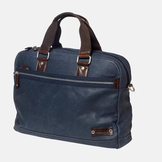 sebago Canvas Messenger Bag - NAVY, One Size