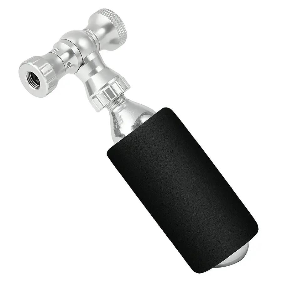CO₂ inflation adapter aluminium for Presta and Schrader valves ROCKBROS