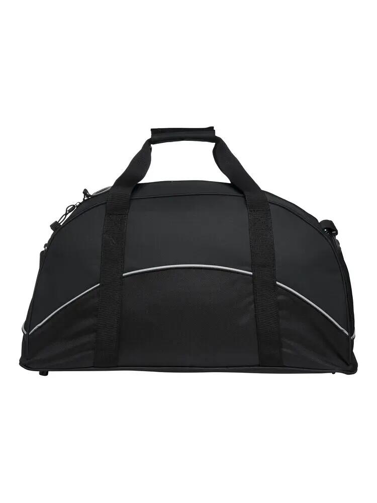 clique Sportbag – schwarze Sporttasche 600D Polyester mit PVC-Beschichtung 3/4