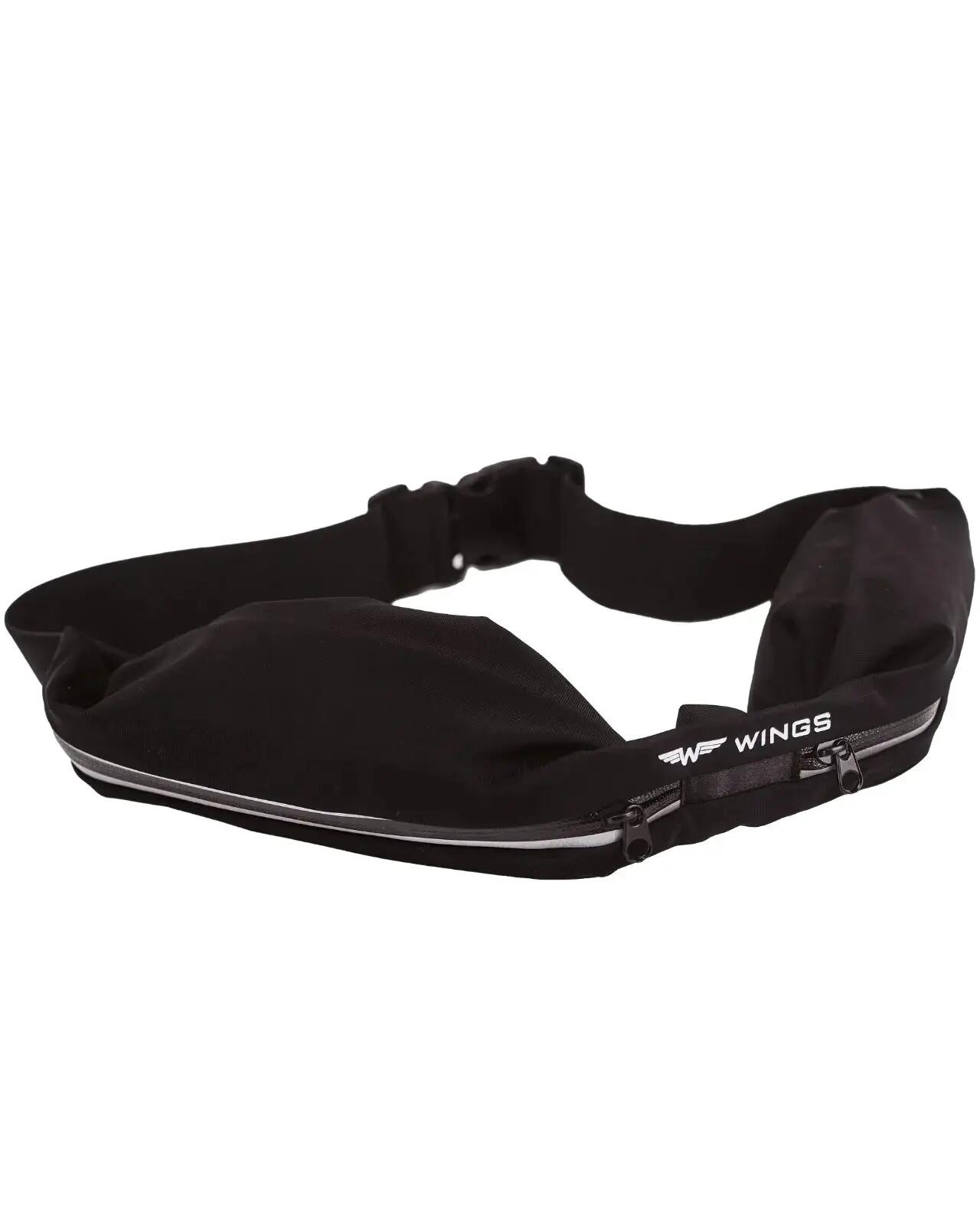 Verborgen heuptasje WINGS met elastische band BLACK 6/8