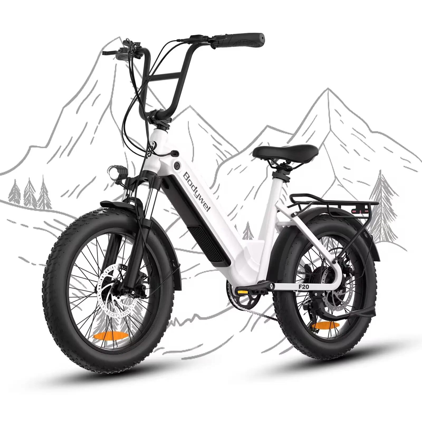 Bicicleta Eléctrica F20 48V 15Ah 90km Fat 20x3 Shimano 7 Cuadro Abierto 6/6