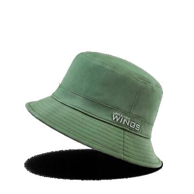 Bucket hat wings unleash katoenen hoed army green