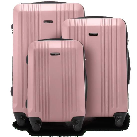 Ensemble de 3 valises Wings KESTREL Or rose