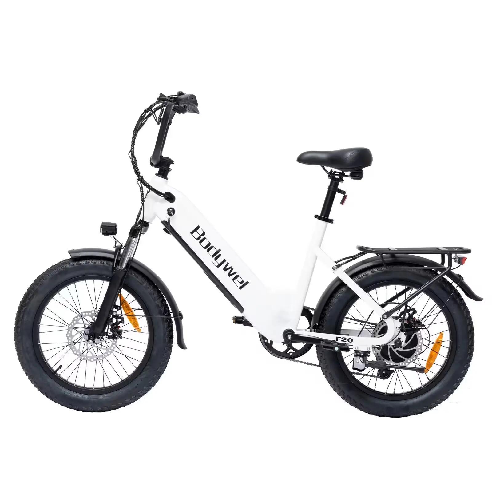 Bicicleta Eléctrica F20 48V 15Ah 90km Fat 20x3 Shimano 7 Cuadro Abierto 5/6