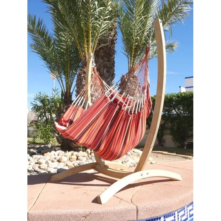 Tropical Hamac - Hamac chaise  Andalou XL avec support en bois 3/5