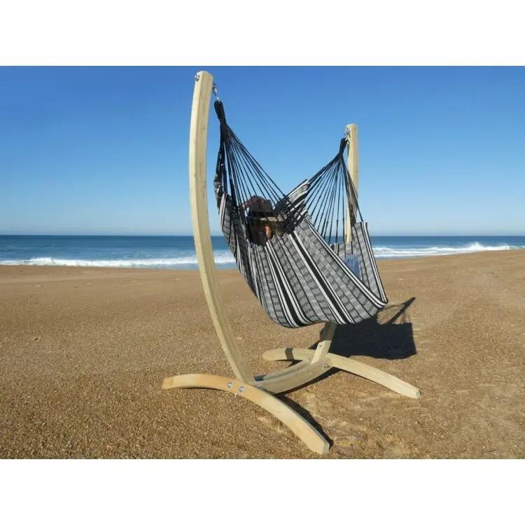 Tropical Hamac - Support Paquito avec hamac-chaise Poligono noir XL 2/5