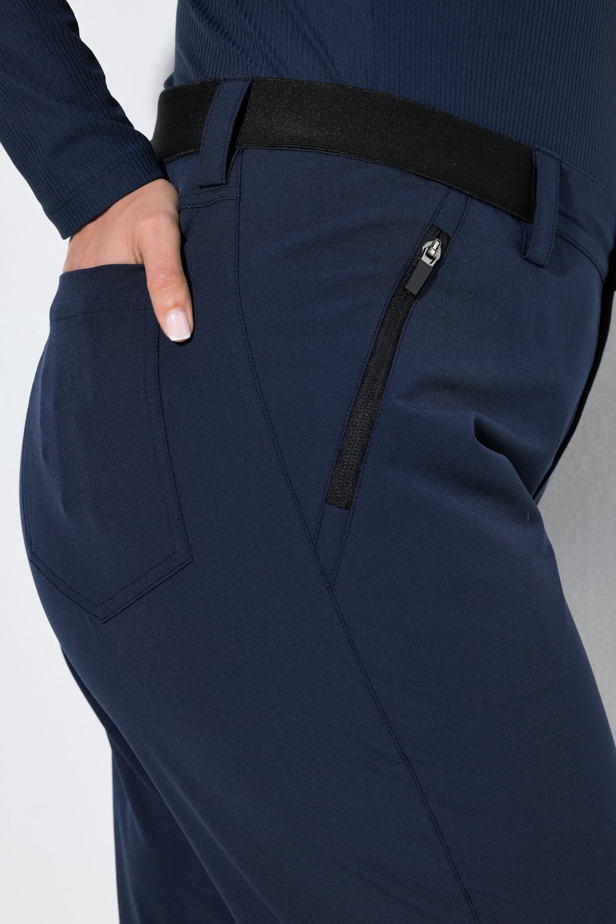 Dames Wandelbroek extra licht elastische tailleband ritszakken 6/7