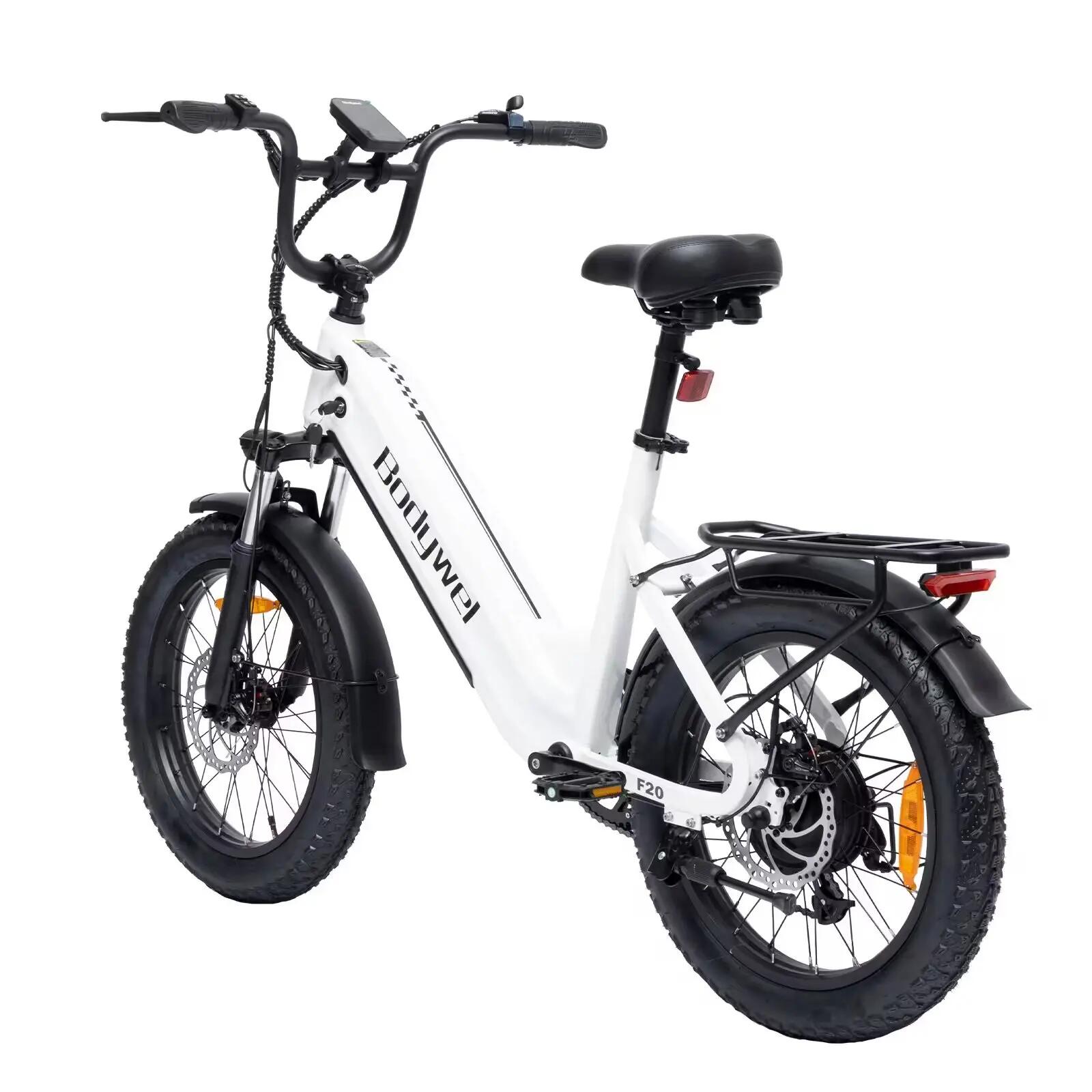 Bicicleta Eléctrica F20 48V 15Ah 90km Fat 20x3 Shimano 7 Cuadro Abierto 3/6
