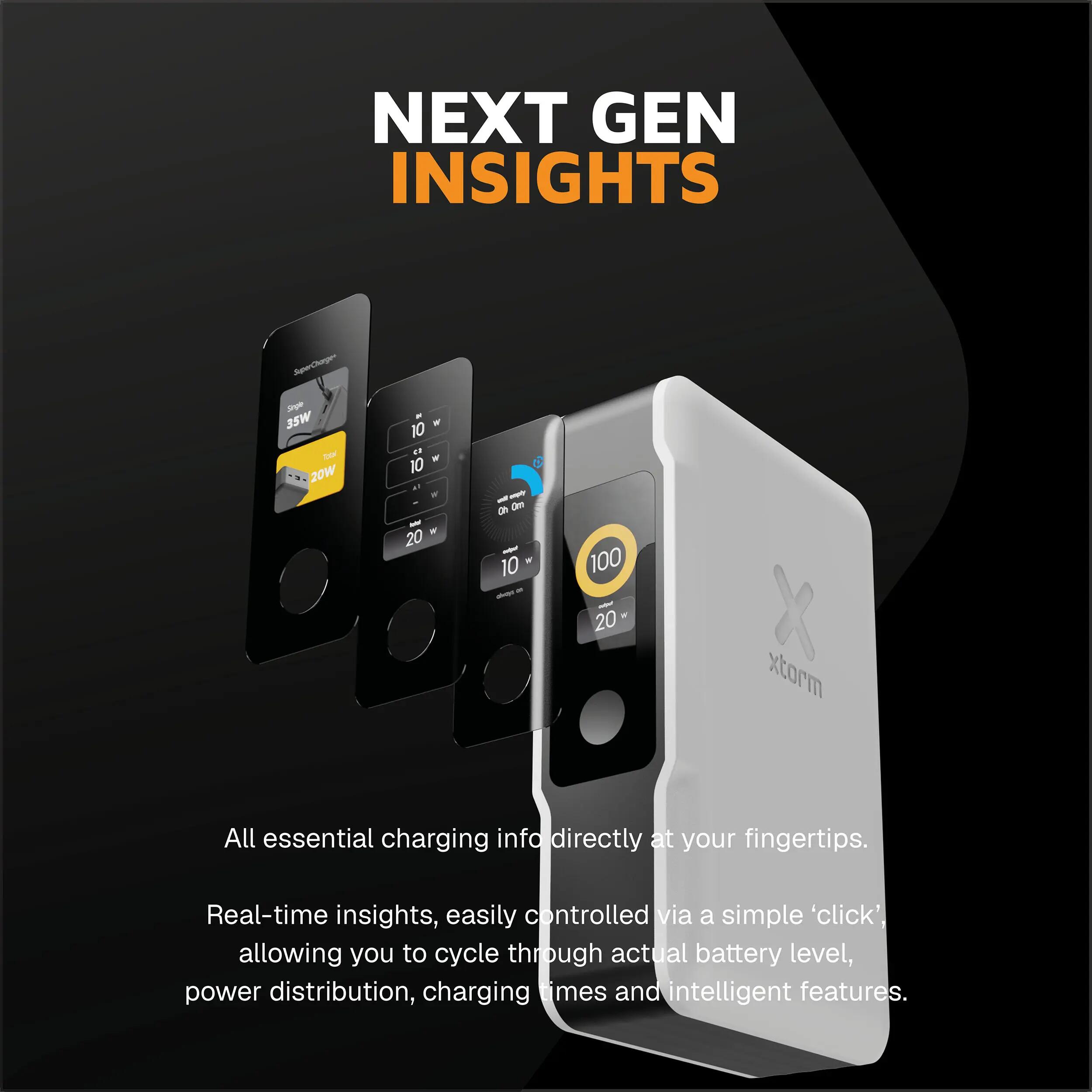 Xtorm NextGen6 35W Powerbank 20.000 mAh - 2 x USB-C / 1 x USB-A - Schwarz 6/7