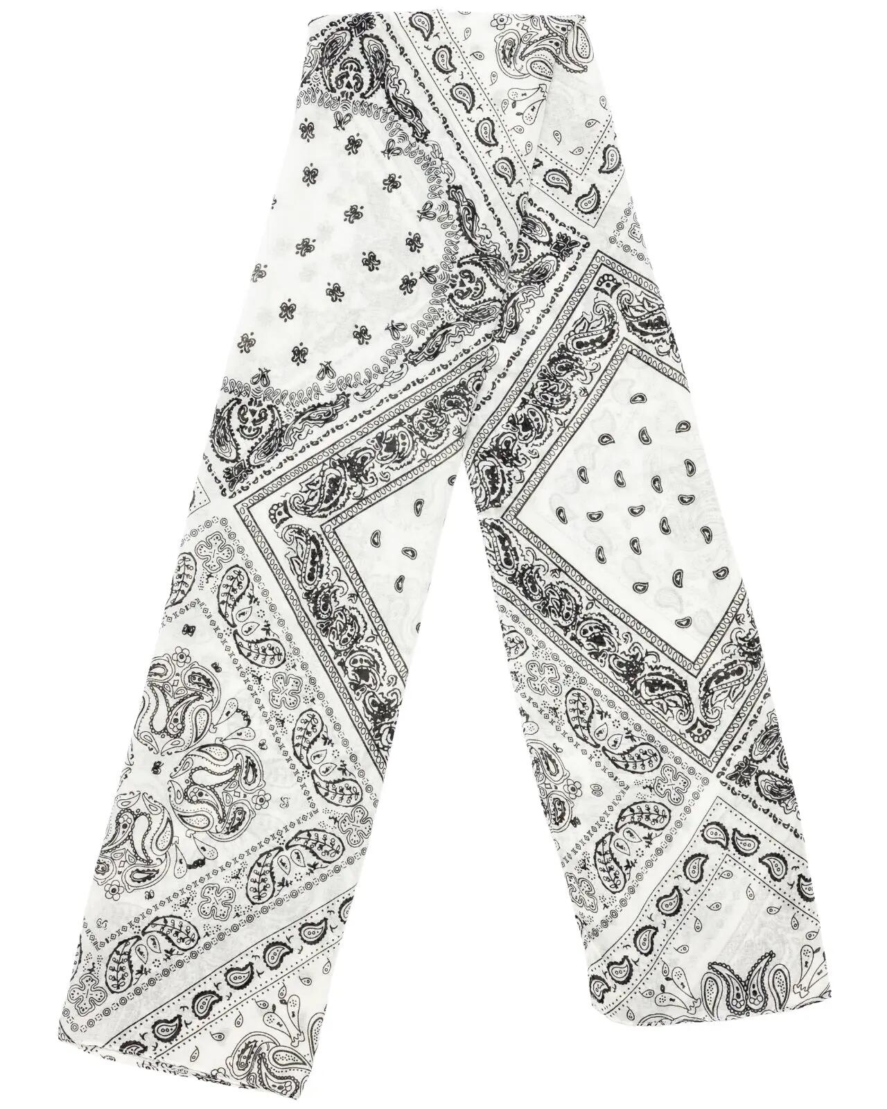 Foulard femme WINGS 180x90 cm motif paisley bandana 4/4