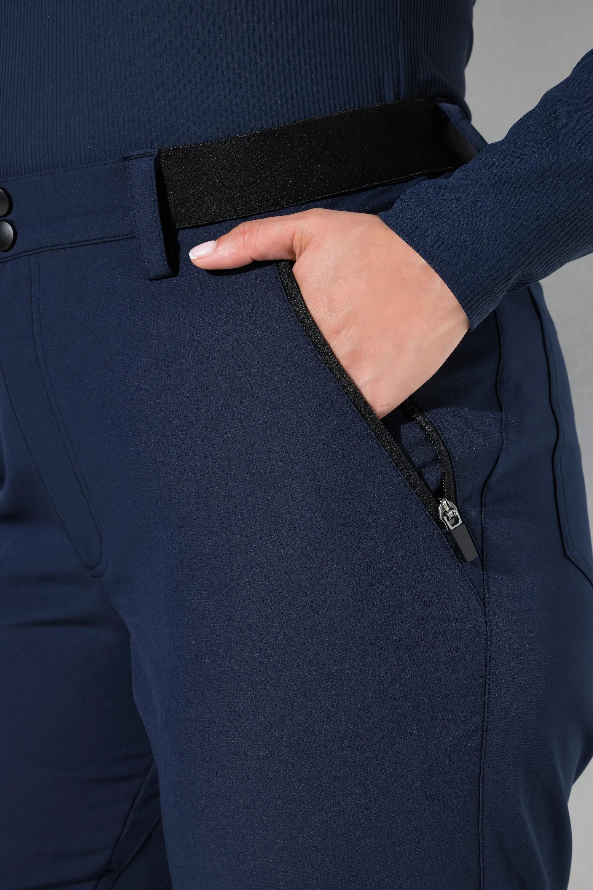 Dames Wandelbroek extra licht elastische tailleband ritszakken 3/7