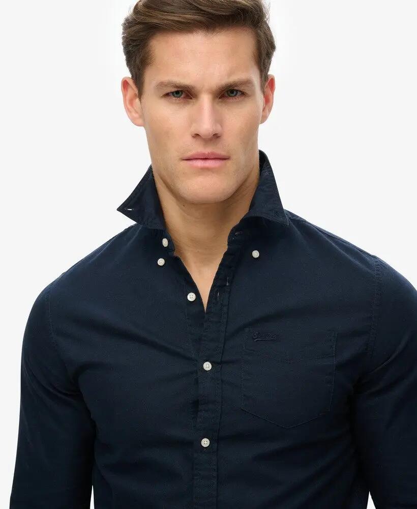 superdry Camisa Oxford de manga longa em algodão orgânico 3/7