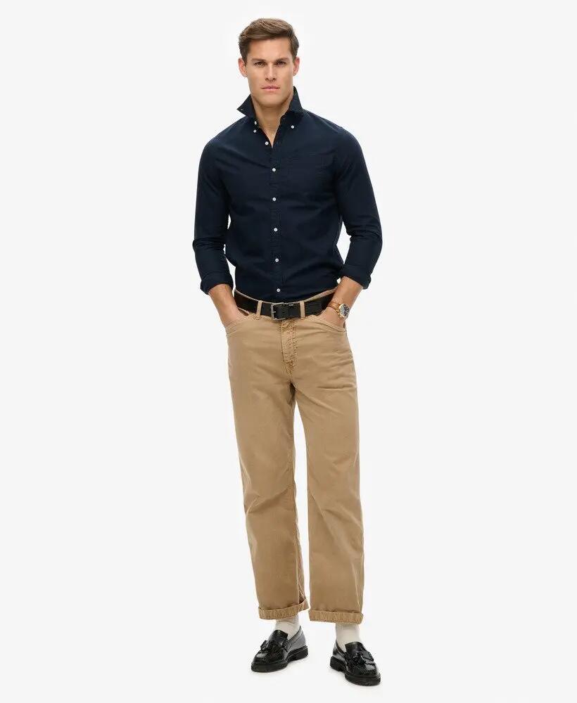 superdry Camisa Oxford de manga longa em algodão orgânico 2/7