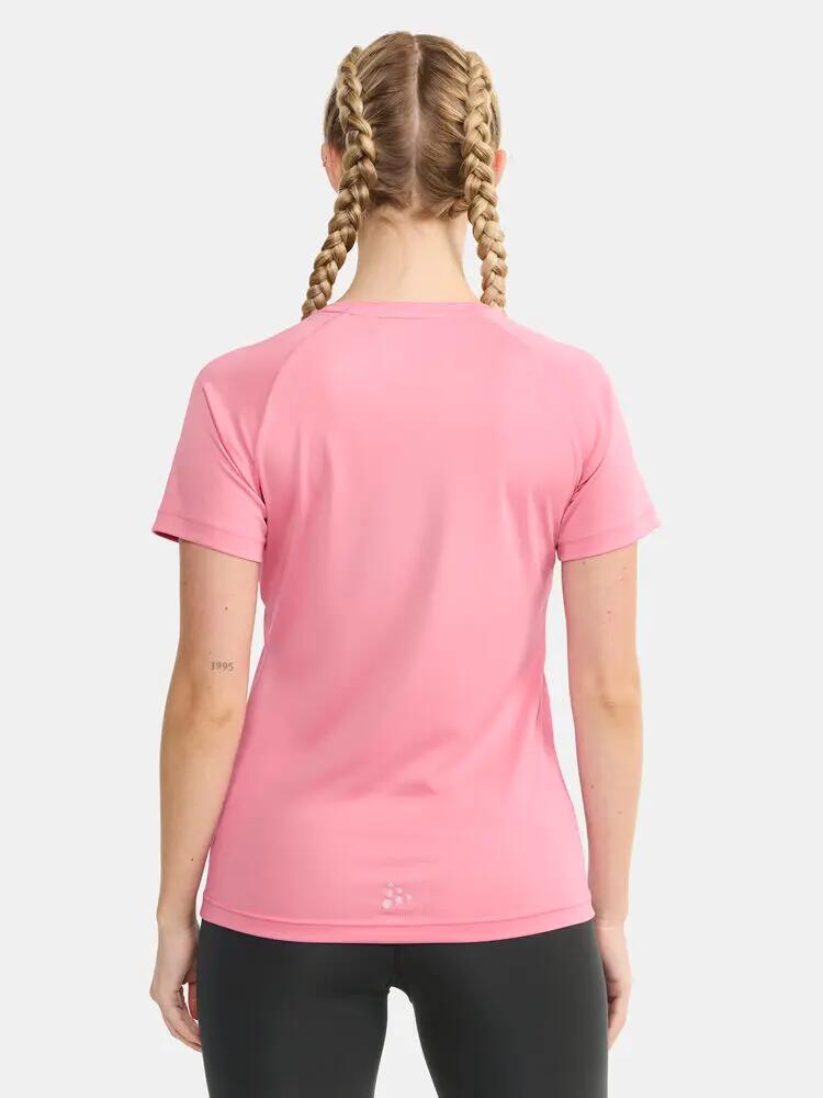 craft CORE Essence Logo Tee W – Poliéster reciclado, visual desportivo 5/7