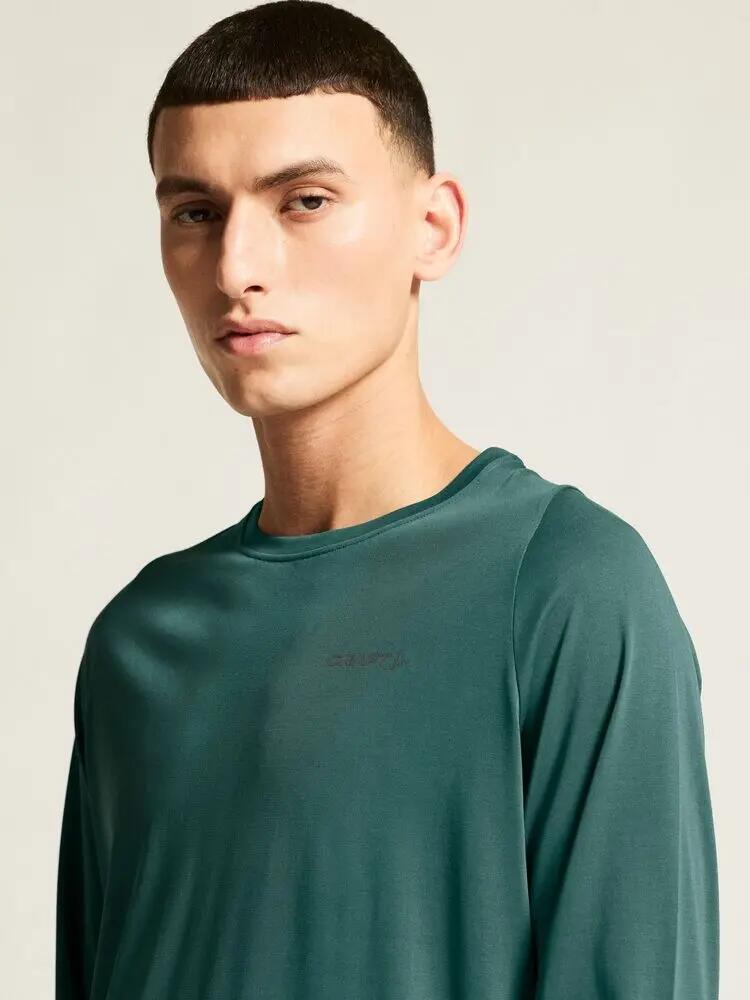 craft Collective Bi-Blend LS Tee – t-shirt de manga comprida macia em Lyocell e 5/7