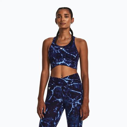 Top de entrenamiento femenino Under Armour Project Rock LG Crossover Top