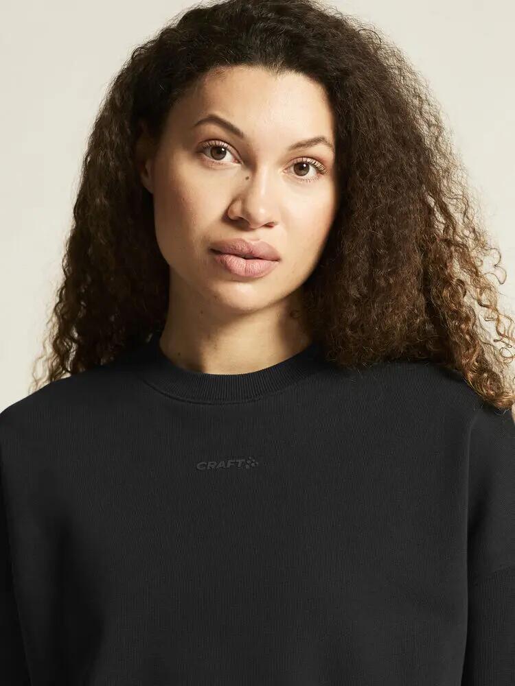 craft Sweat curta gola redonda Frequent cropped RN W em algodão orgânico, corte 2/7