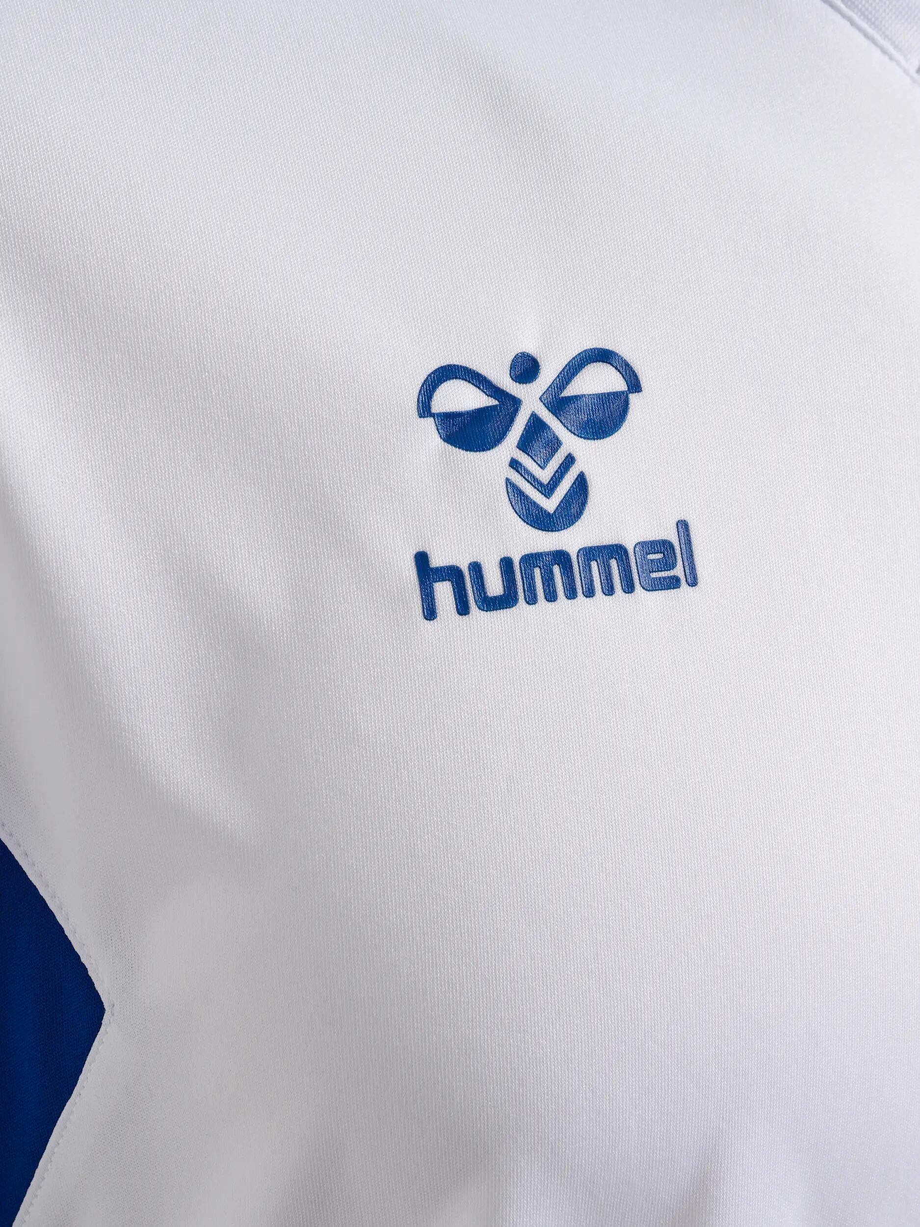 hummel T-shirt hmlAUTHENTIC PL JERSEY S/S in poliestere bianco/blu 3/7