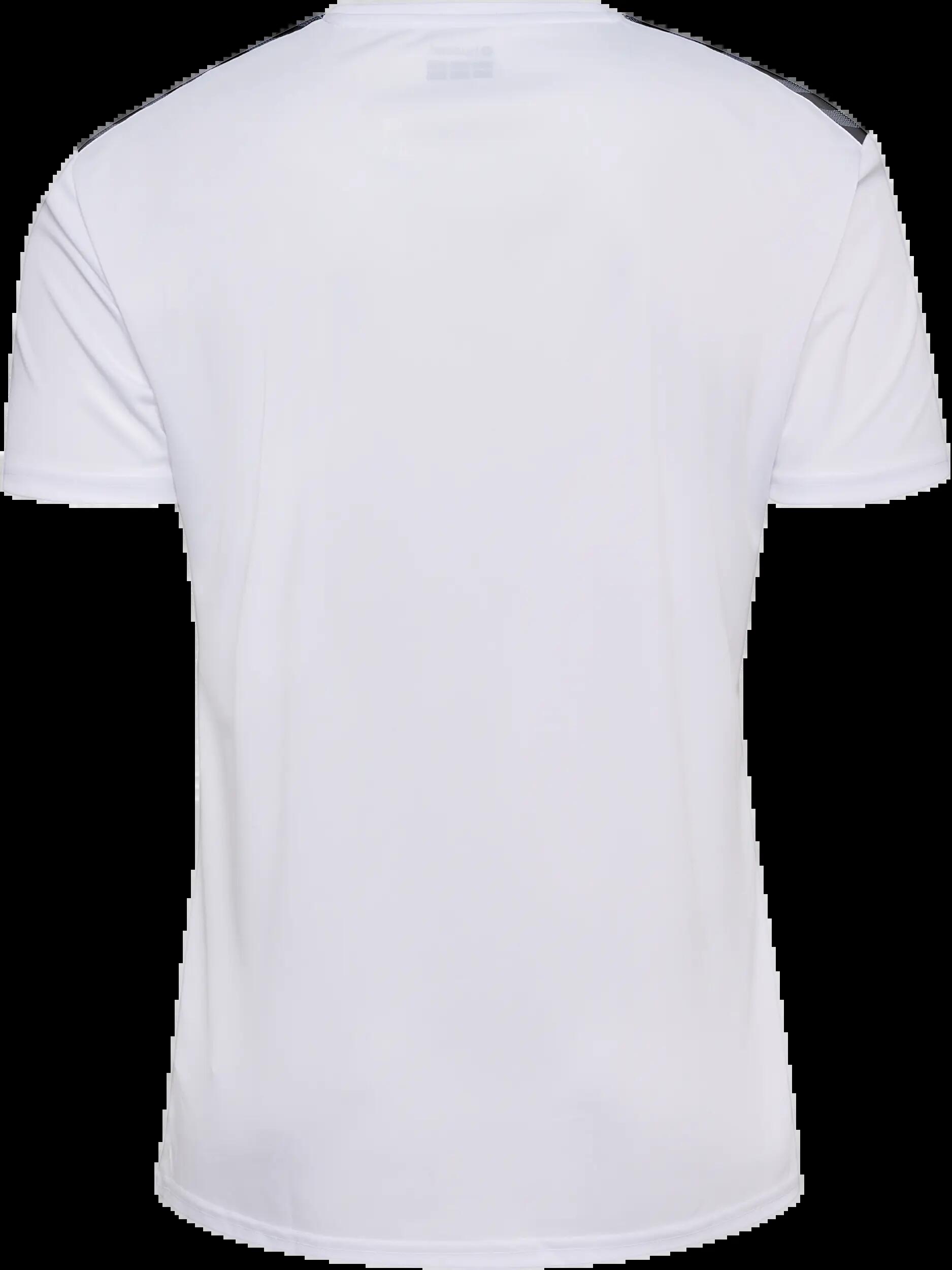 hummel T-shirt hmlAUTHENTIC PL JERSEY S/S in poliestere bianco/blu 2/7