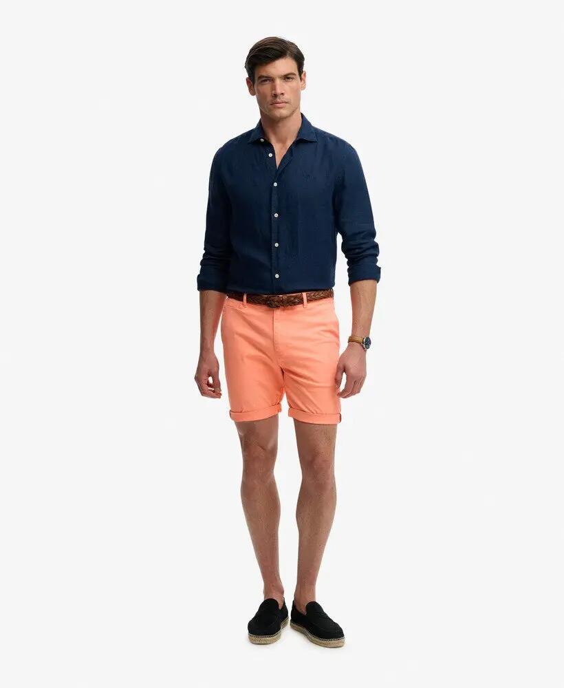 superdry Pantalón corto chino Premium Regular slim en algodón elástico 2/6