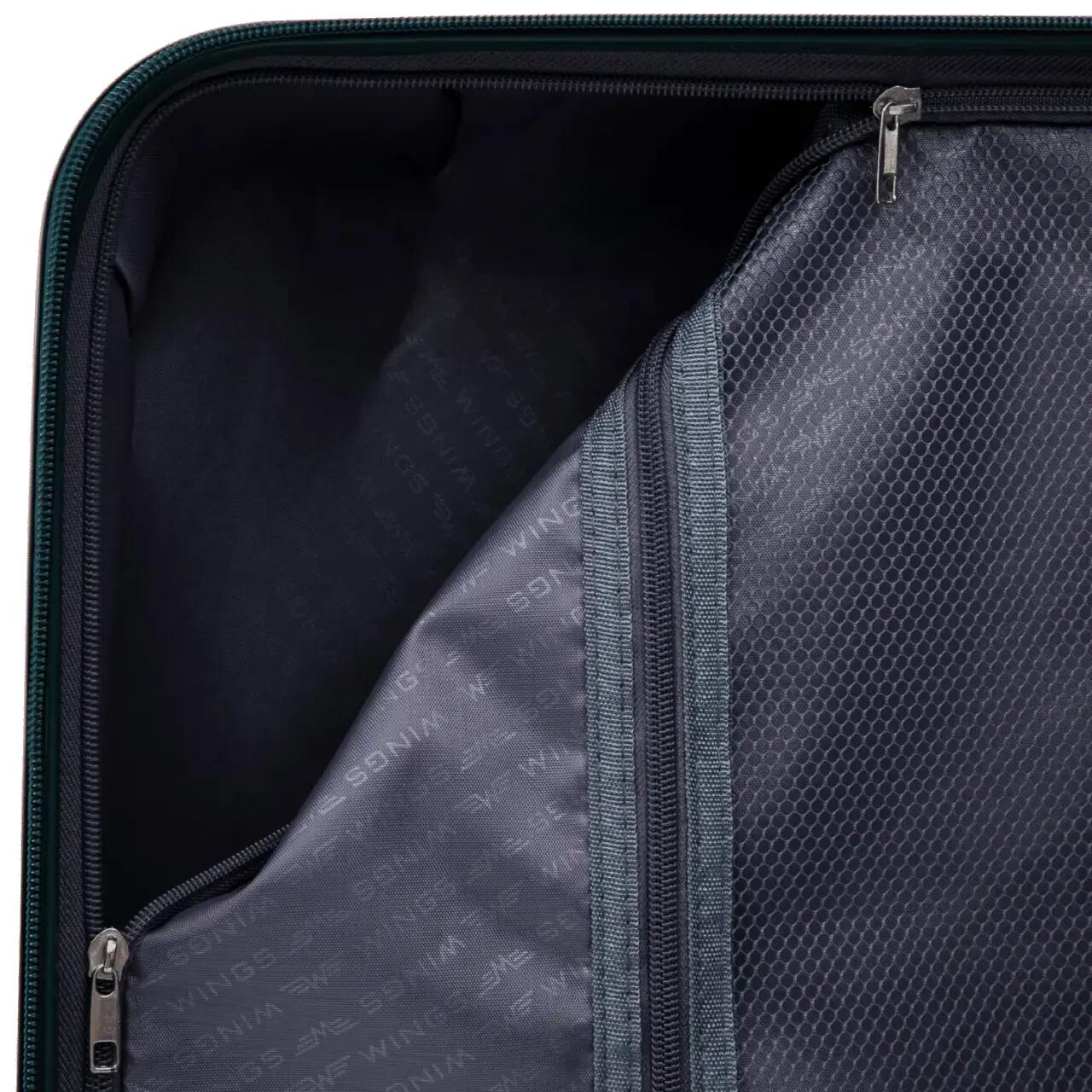 Valise cabine Wings COCKATIEL polypropylène 20" VERT FONCÉ 9/10