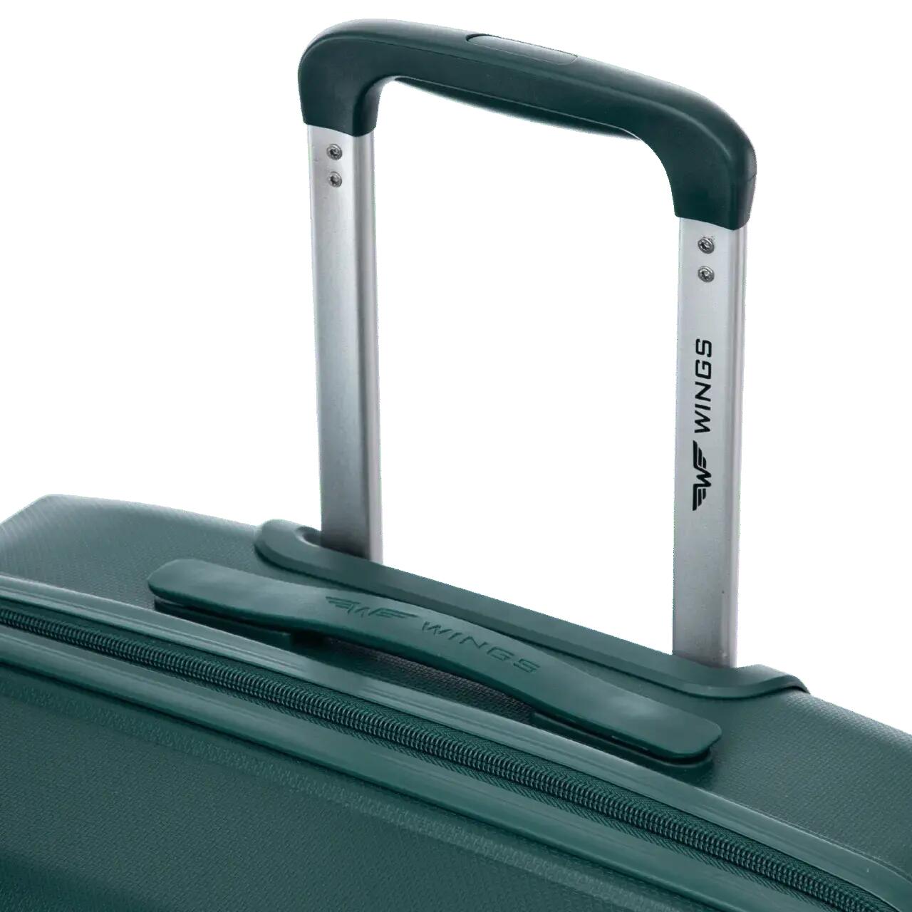 Valise cabine Wings COCKATIEL polypropylène 20" VERT FONCÉ 8/10