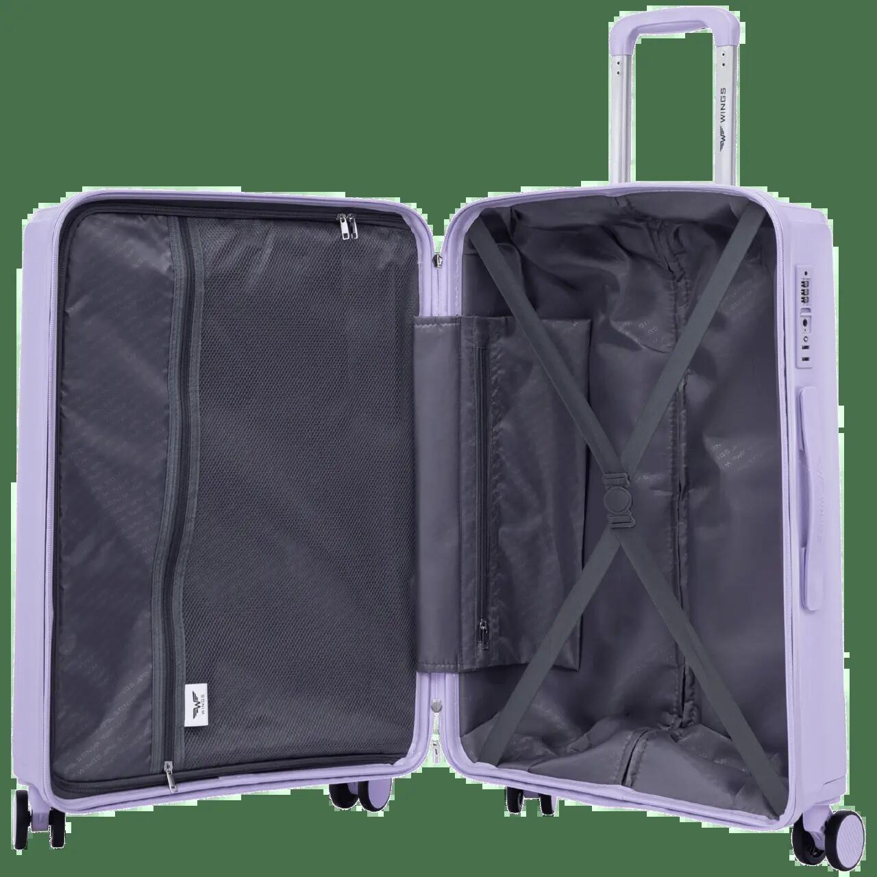 Valise moyenne Wings COCKATIEL polypropylène 24" BLANC VIOLET 3/10