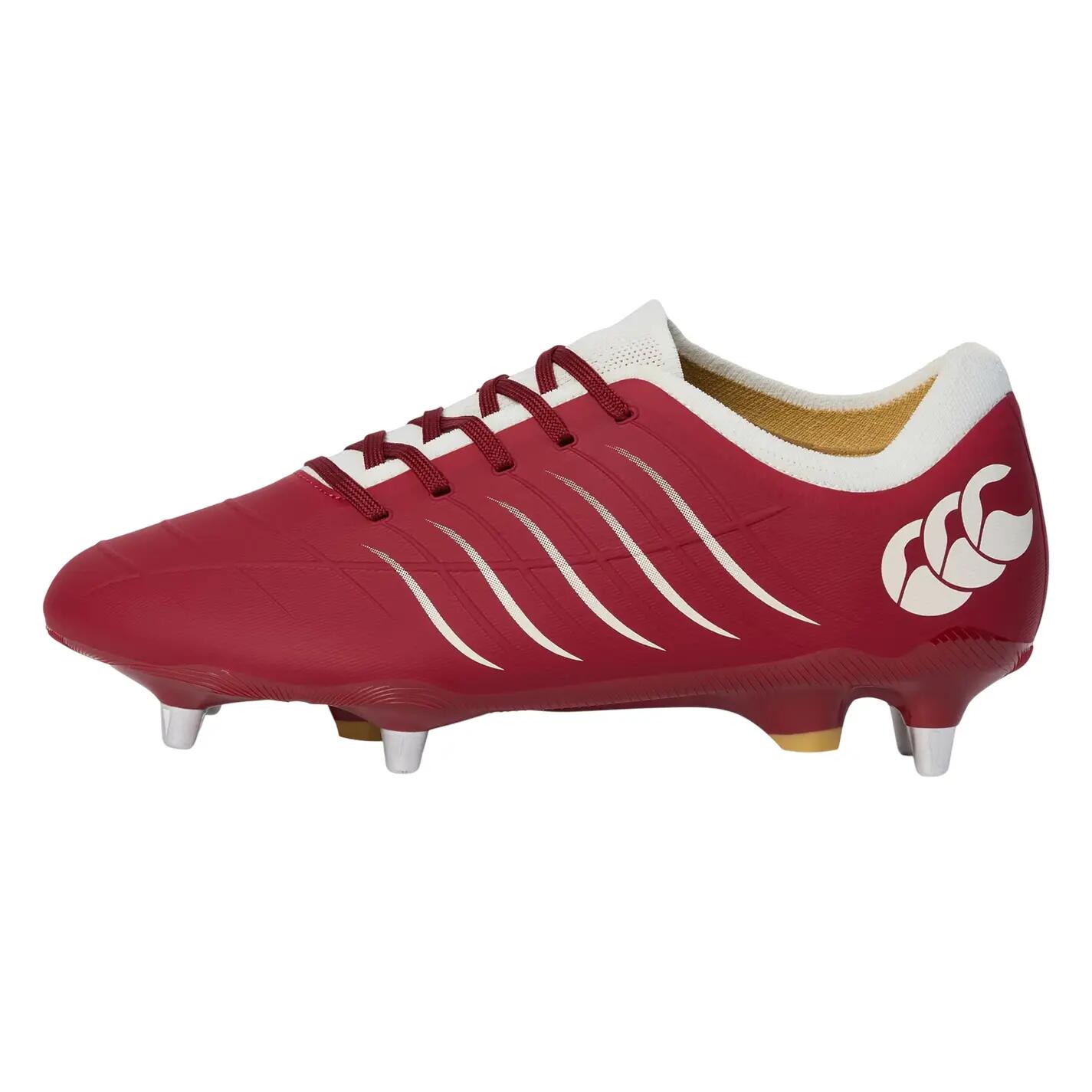 "Pro" RugbyStiefel für weichen Boden für Herren Rote Dahlie 2/7