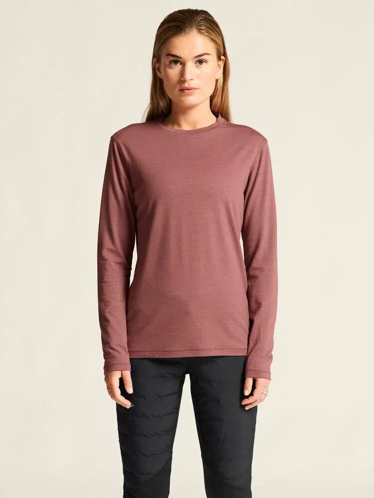 craft Wool Jersey LS CN W – T-shirt de manga comprida em lã merino, quente e 7/7
