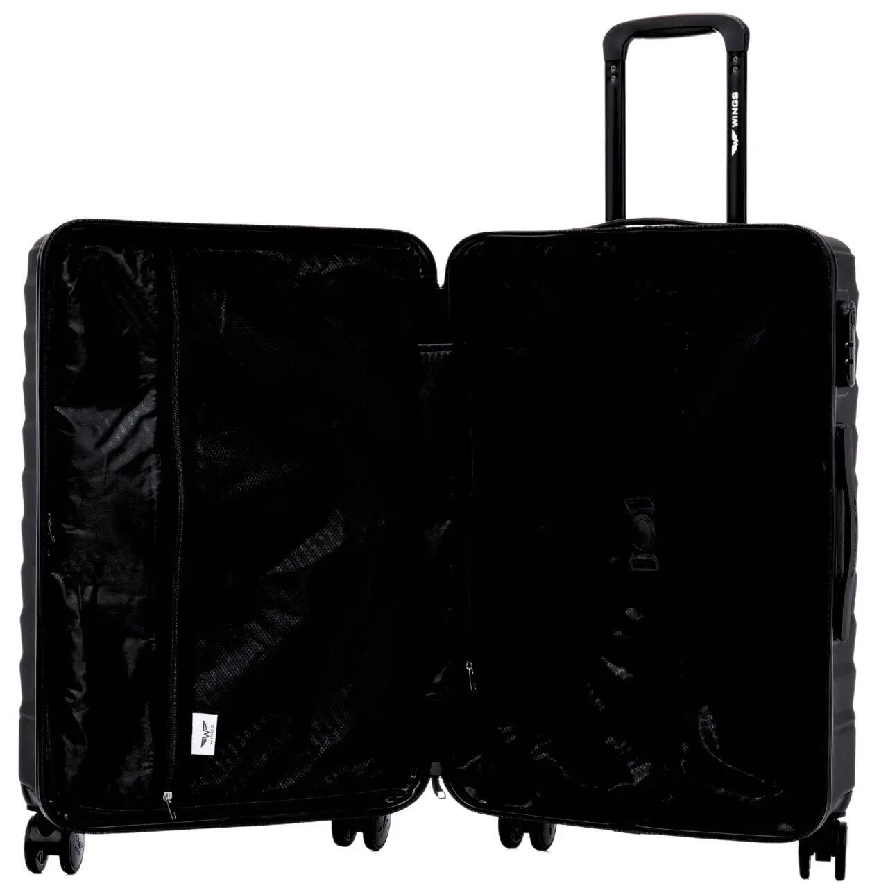 Middelgrote koffer Wings PEAFOWL 2.0 24" ZWART 5/10