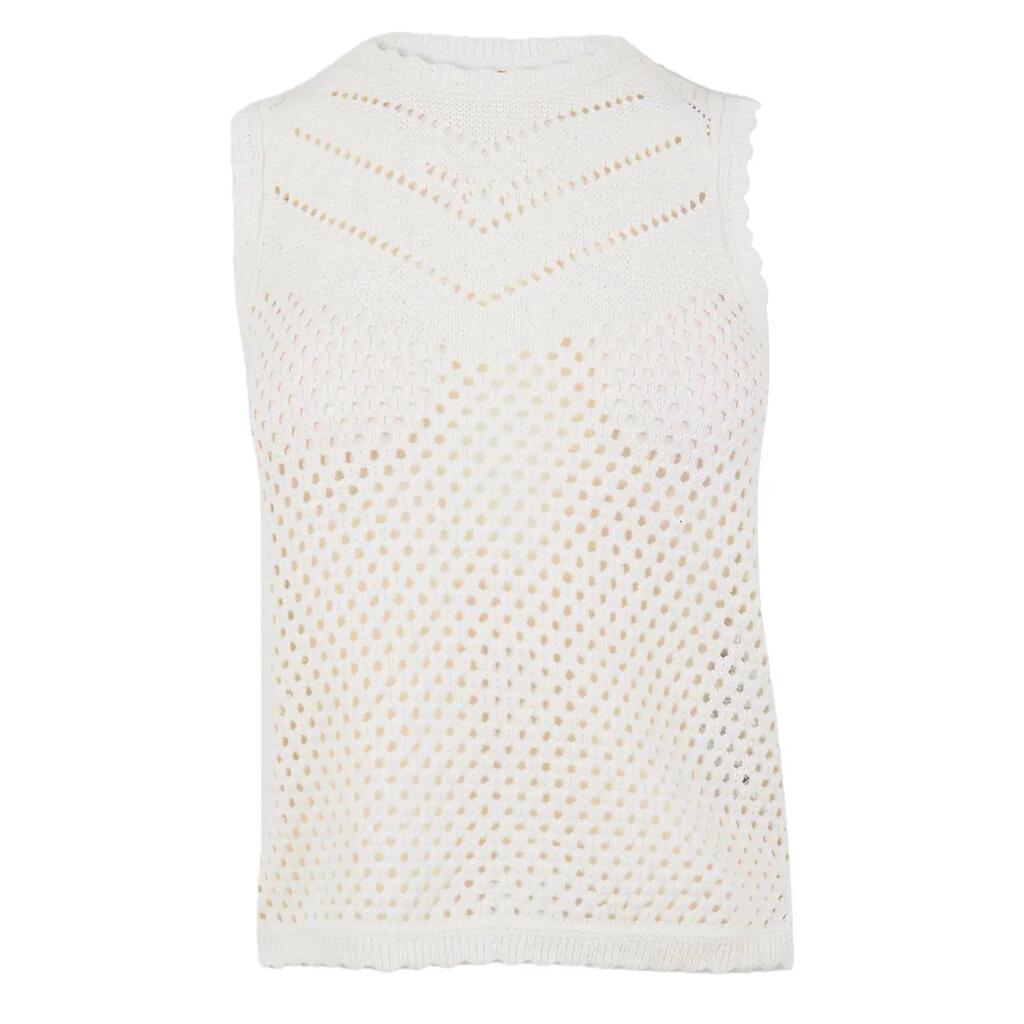 Womens/Ladies Adrienne Top (Egret)
