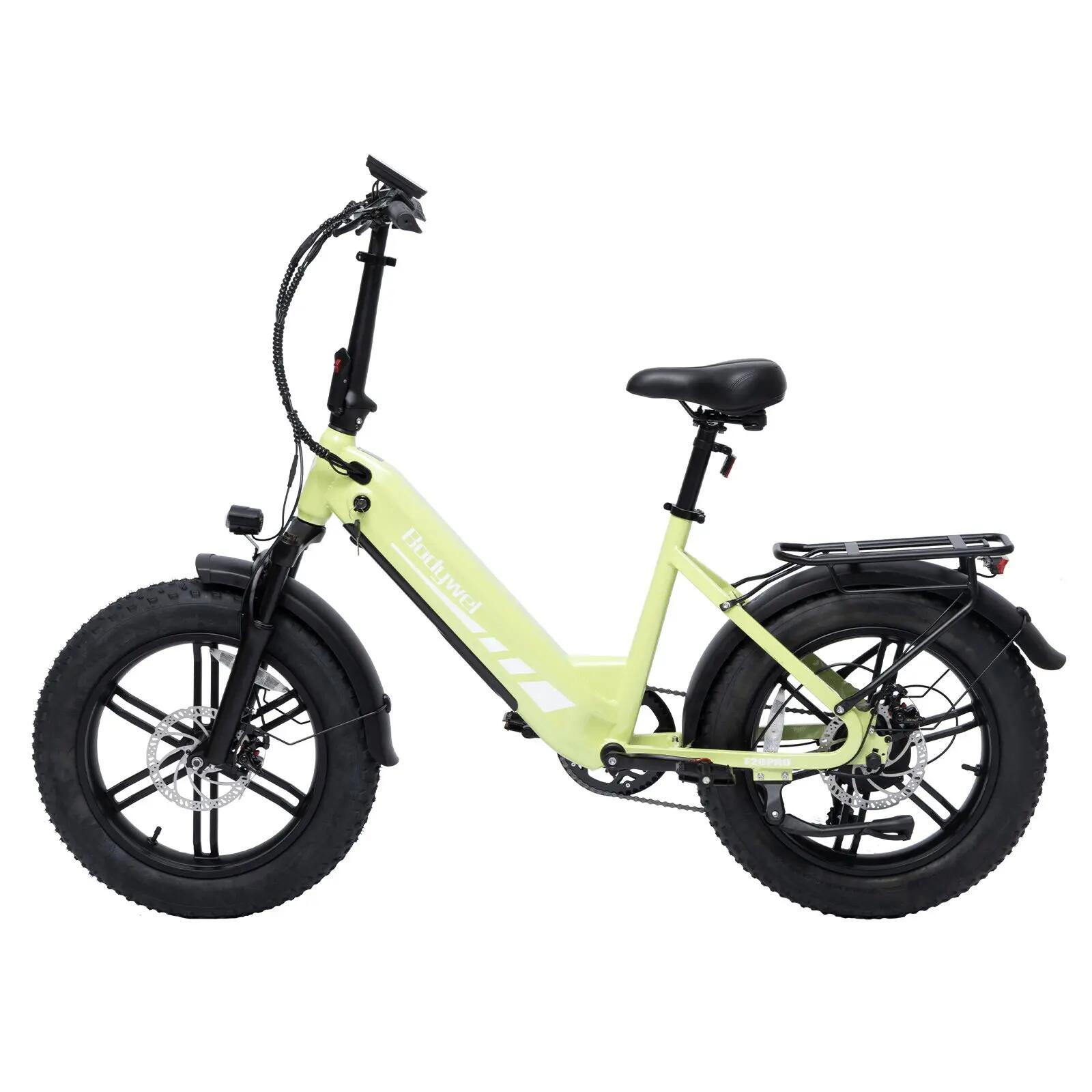 Bicicleta Elétrica F20 PRO 250W Bateria 48V 20Ah 110km PAS Fat 20x4 Shimano 7 2/7