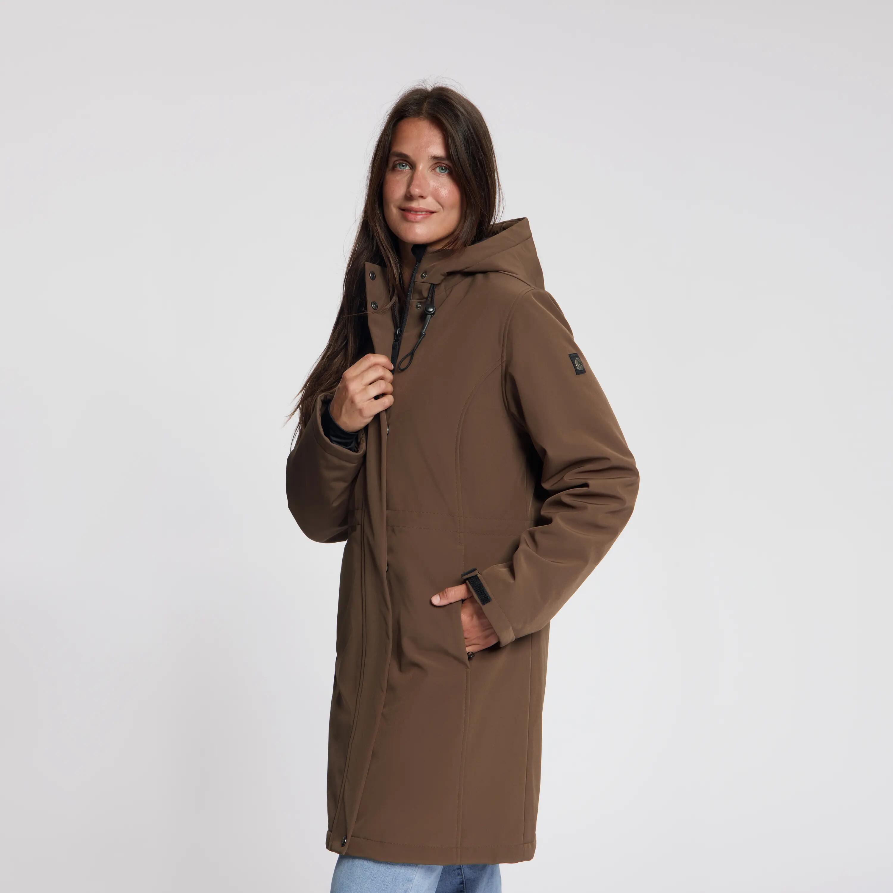 Elinor Femme - Veste Softshell - Imperméable - Marron foncé 3/6