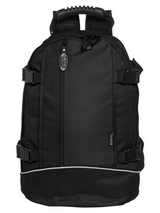 clique Backpack II sac à dos sport en polyester 600D imperméable noir