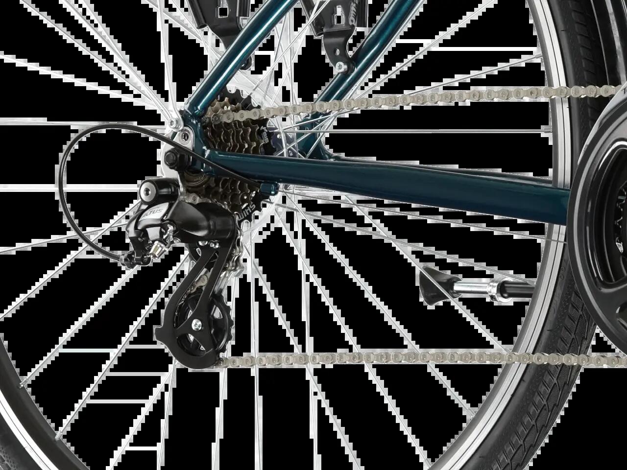Rower trekkingowy Kross Sentio 2.0 28 M 20" turkusowo-szary połysk 7/7