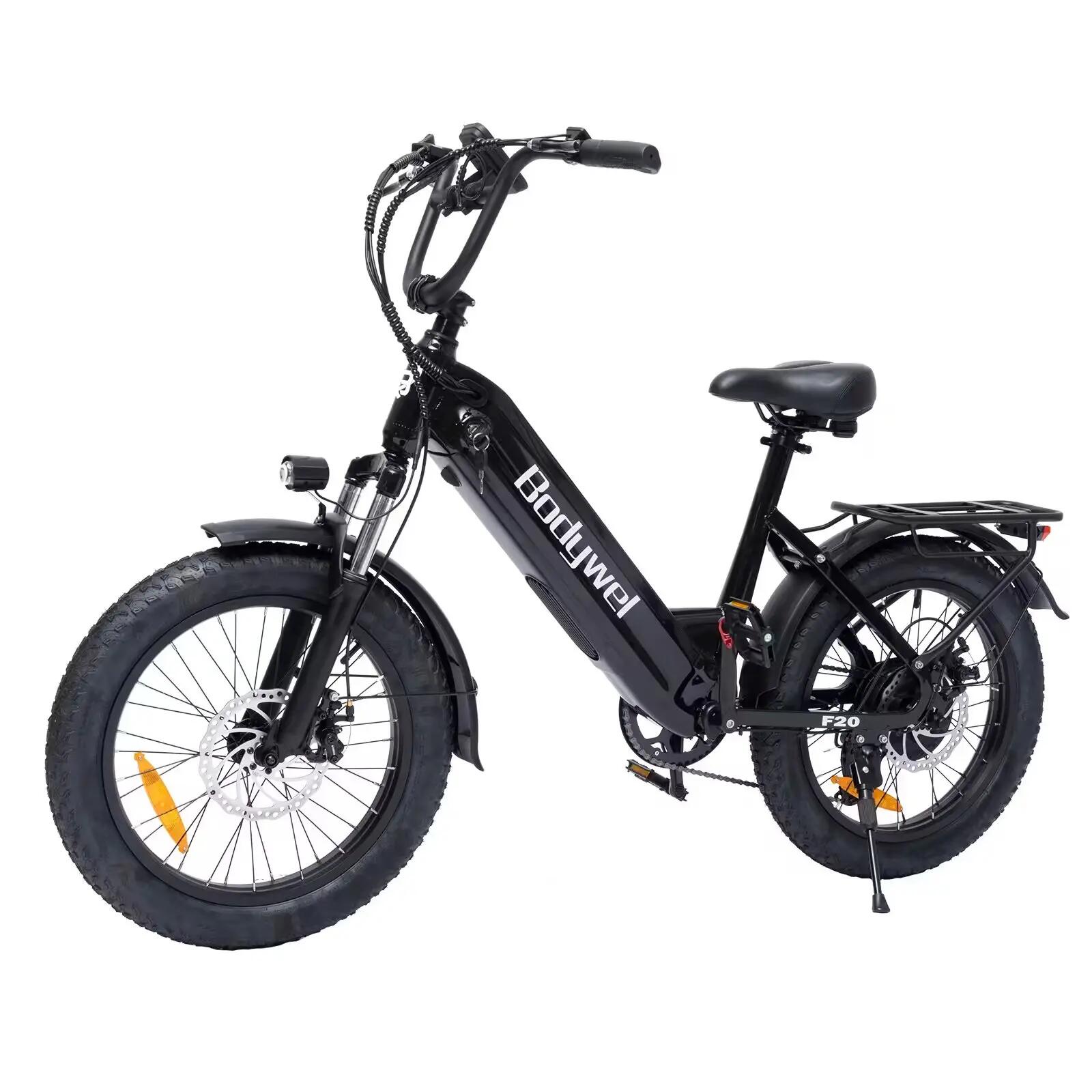 Bicicleta Eléctrica F20 48V 15Ah 90km Fat 20x3 Shimano 7 Cuadro Abierto 5/5