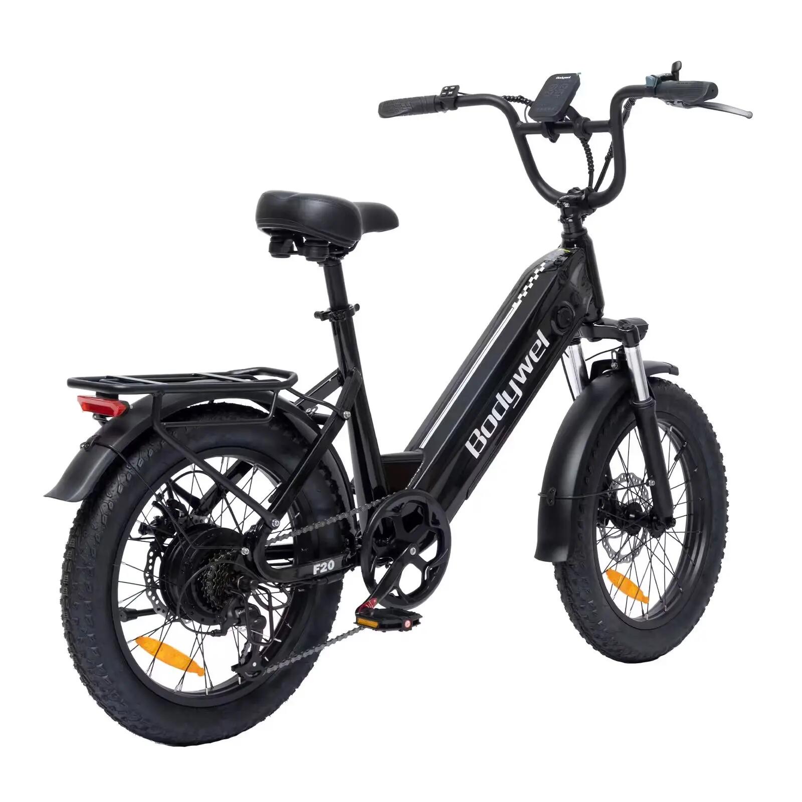 Bicicleta Eléctrica F20 48V 15Ah 90km Fat 20x3 Shimano 7 Cuadro Abierto 4/5